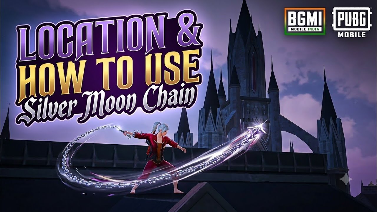 How To Use Silver Moon Chain in BGMI & PUBG Mobile || Silver Moon Chain Location in BGMI & PUBG M...
