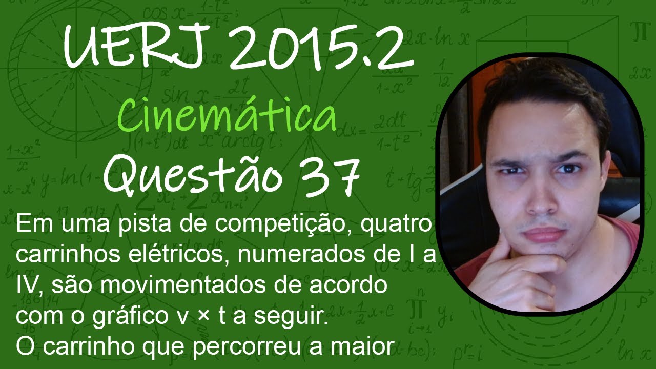 UERJ 2015 - Em uma pista de competição, quatro carrinhos elétricos, numerados de I a IV, são