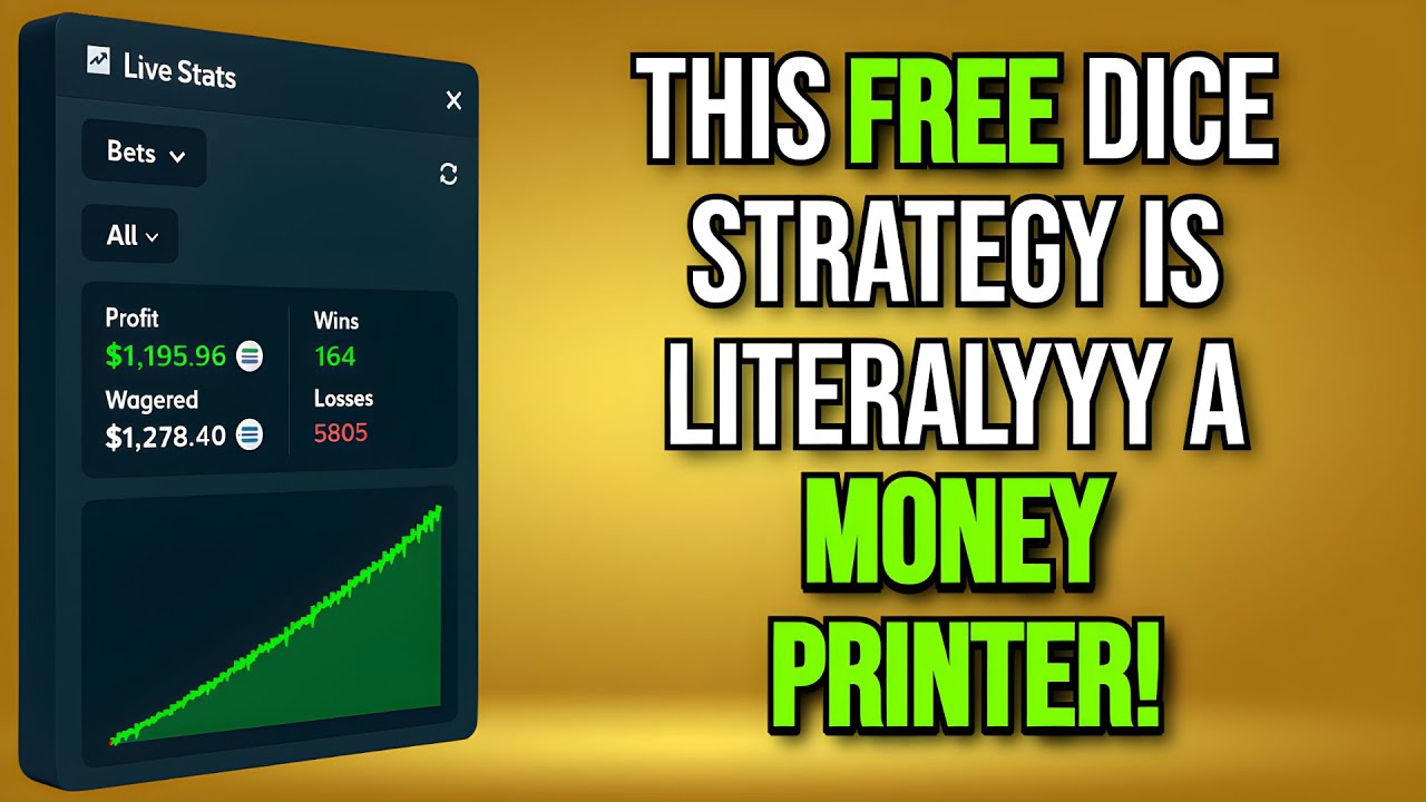 STAKE | THIS FREE DICE STRATEGY IS LITERALYYY A MONEY PRINTER!