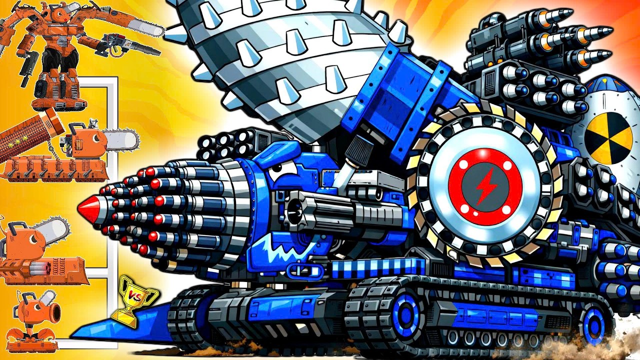 DRILL TITAN BOSS vs Tank Army – Ultimate Mega Drill Machine!