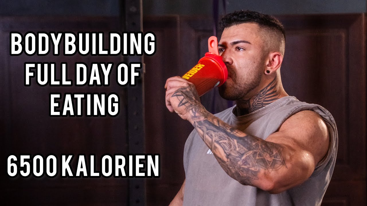 6500 KALORIEN TÄGLICH! - Bodybuilding Full Day of eating