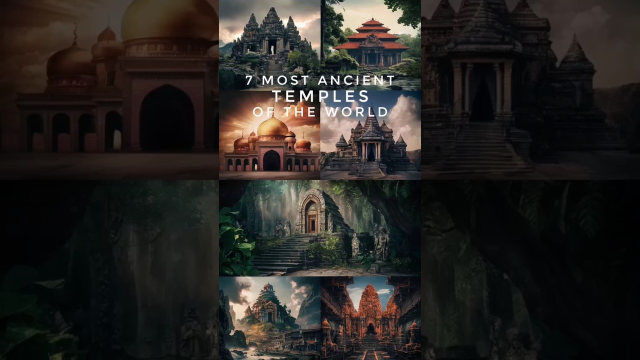 Top 7 most ancient temples of the world 🕌🕍 #ancienttemples #templehistory #ancientwonders #shorts