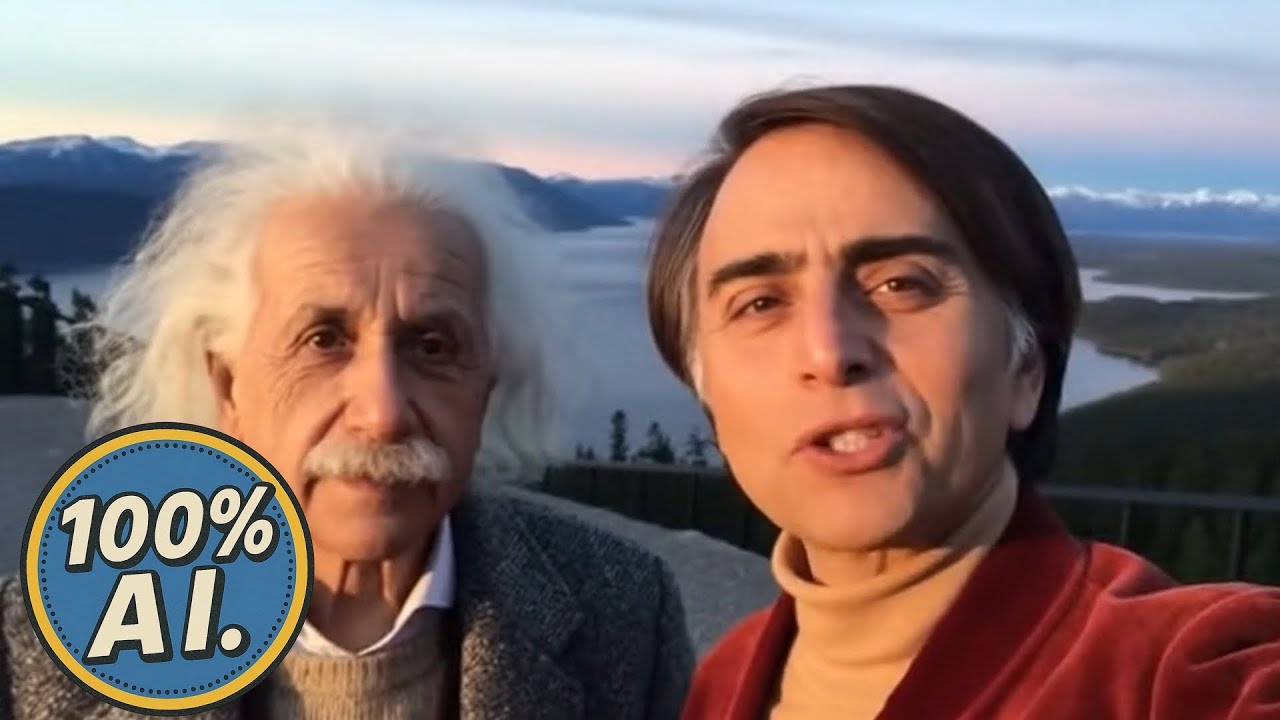 CARL SAGAN's Time Machine Vlogs Through HISTORY #ai #whatif