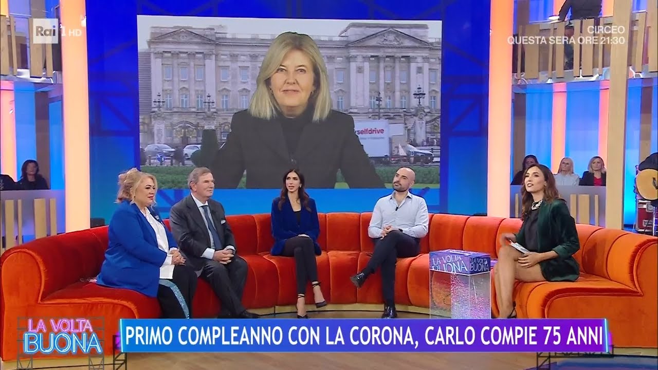 Primo compleanno con la corona, Carlo compie 75 anni - La Volta Buona 14/11/2023