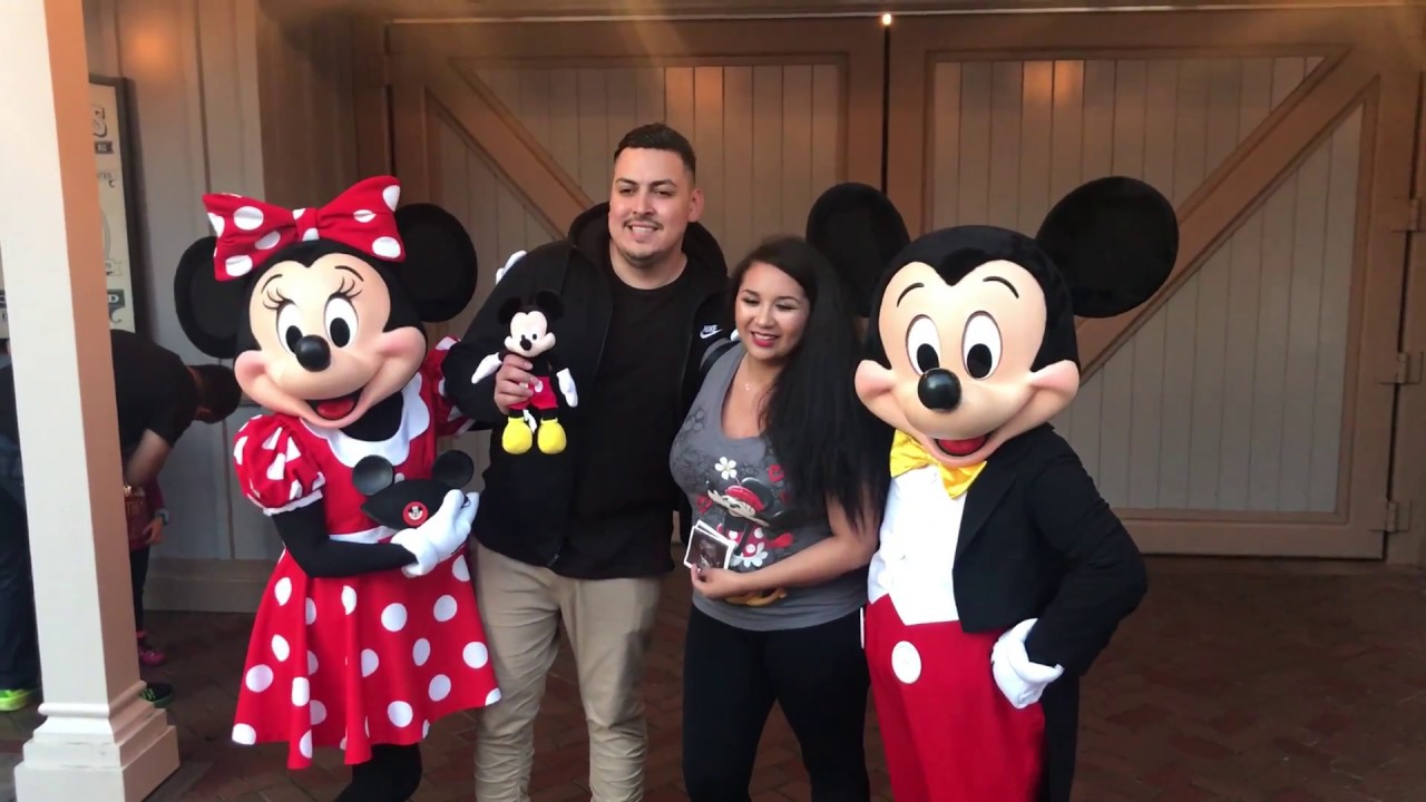 Gender reveal at DISNEYLAND!!!