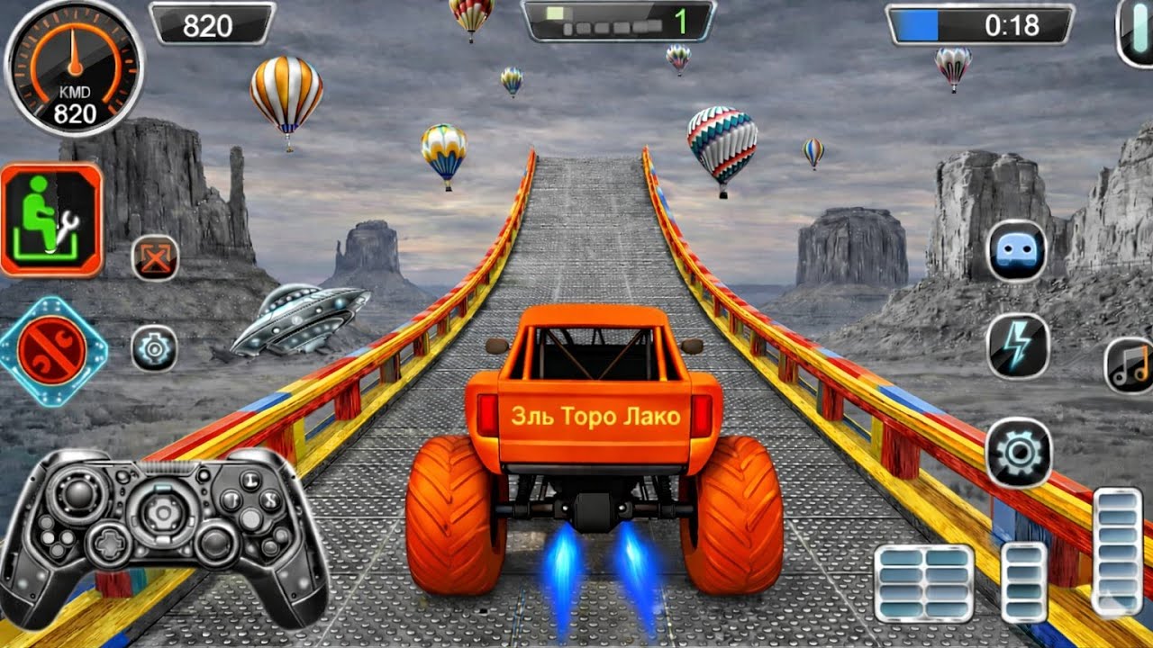 Monster Truck Mega Ramp Extreme Racing - Mega Ramp Monster Truck Racing - Android Gameplay