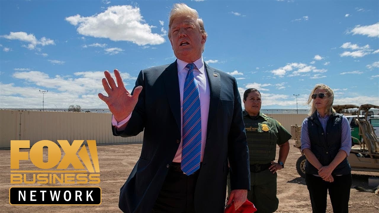 Trump visits the US-Mexico border wall in Calexico, California