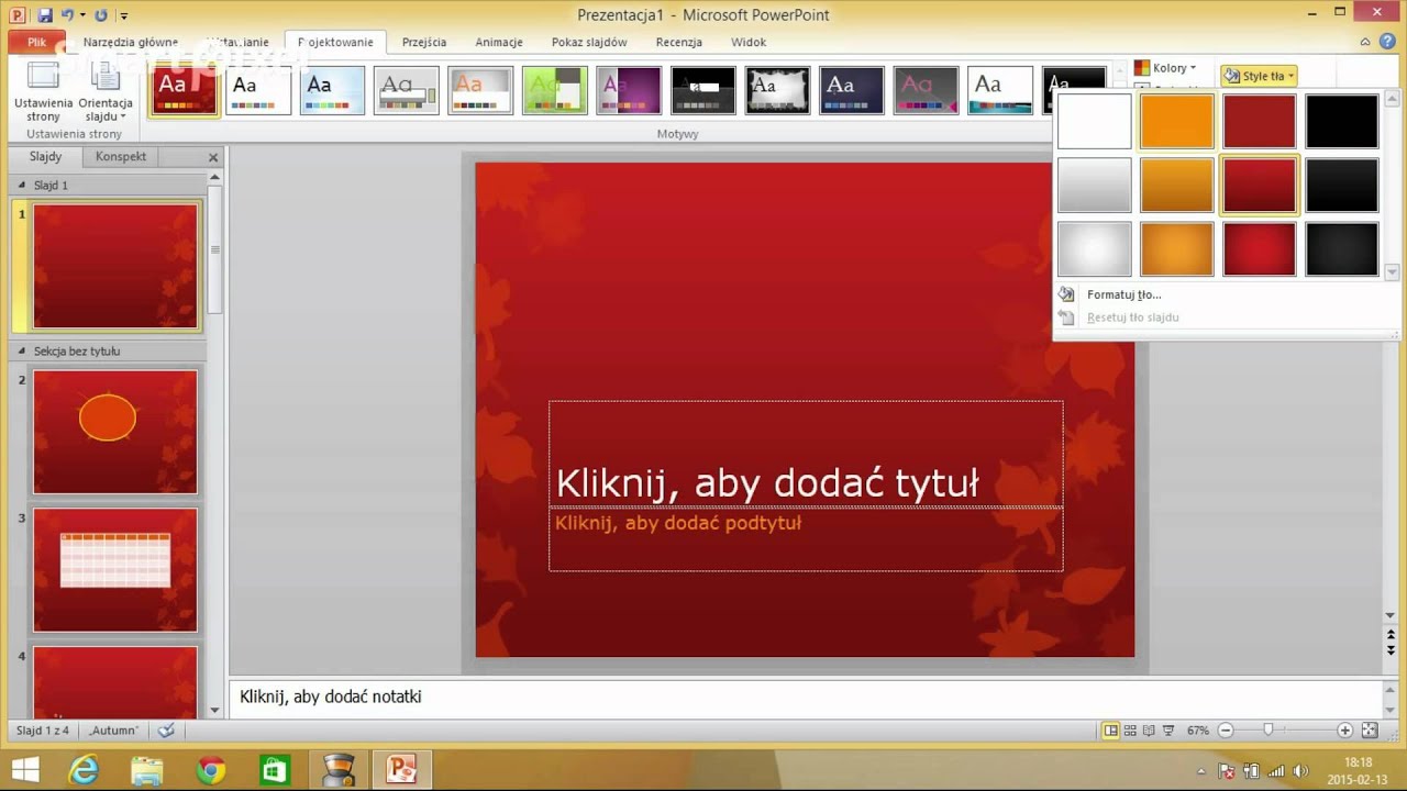 Jak zrobić prezentacje - poradnik. Microsoft office PowerPoint 2010