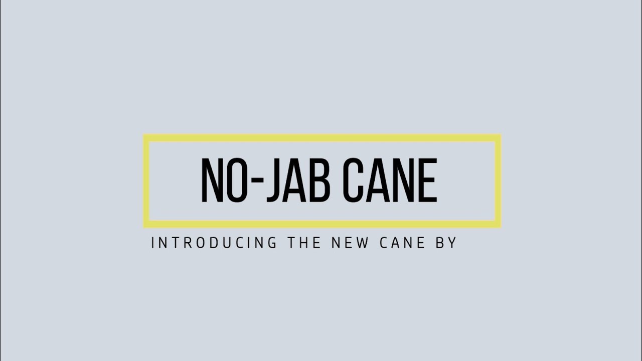 No-Jab Mobility Cane with Premium Leather Grip