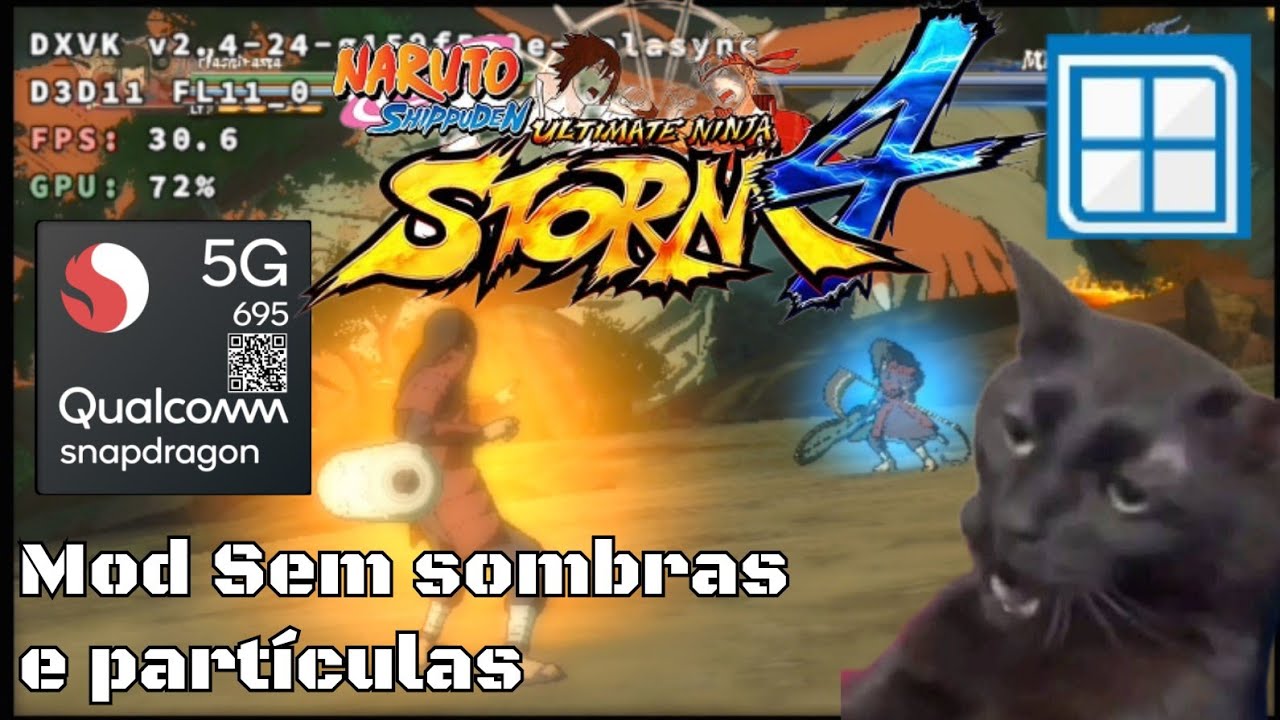 Mod PC fraco para Naruto storm 4 | Moto G34 Snapdragon 695 | Winlator 7.1.3 Glibc amodfix5