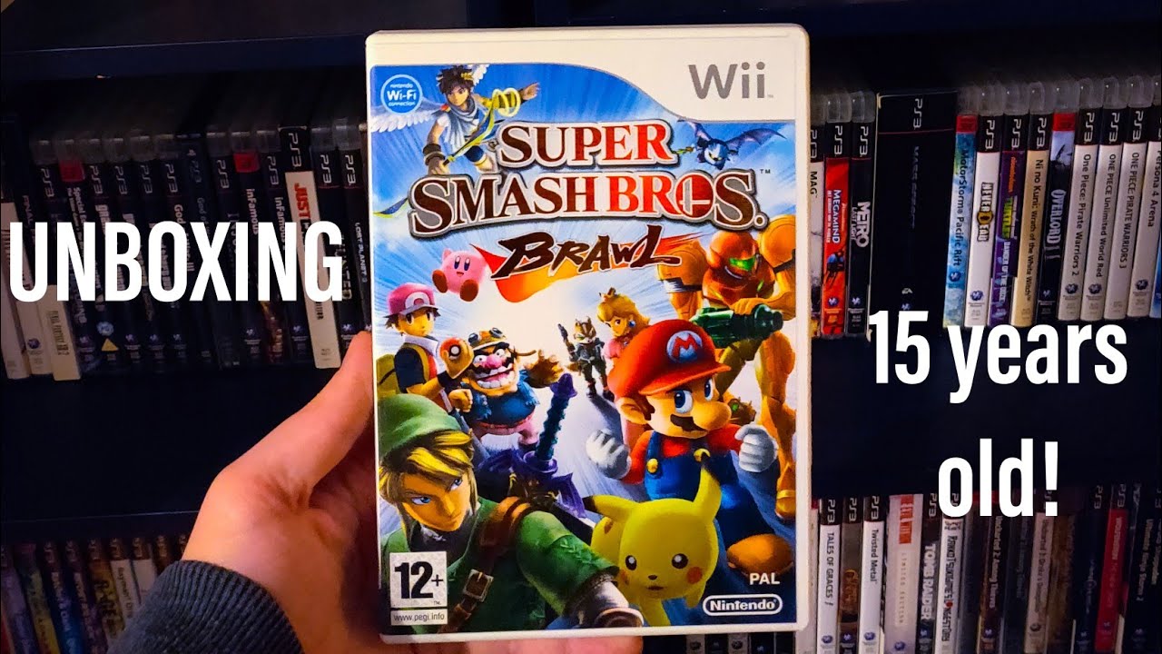 Super Smash Bros Brawl WII Retro Unboxing