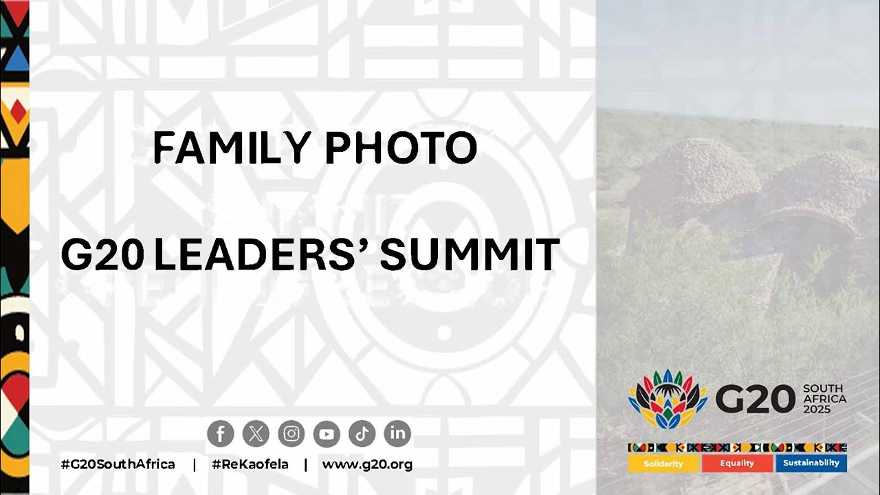 Family Photo | G20 Leaders’ Summit  | South Africa 2025