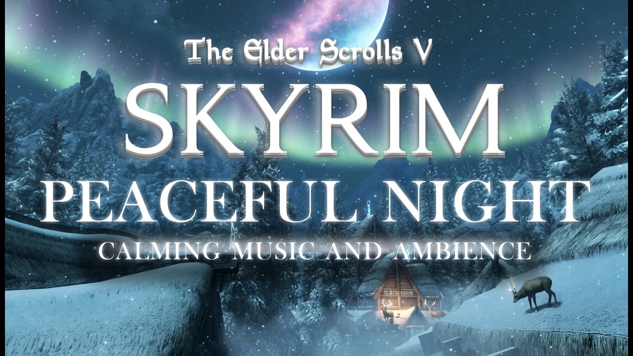 Falkreath and Moonlight - Skyrim | Polar Calming Music & Ambience