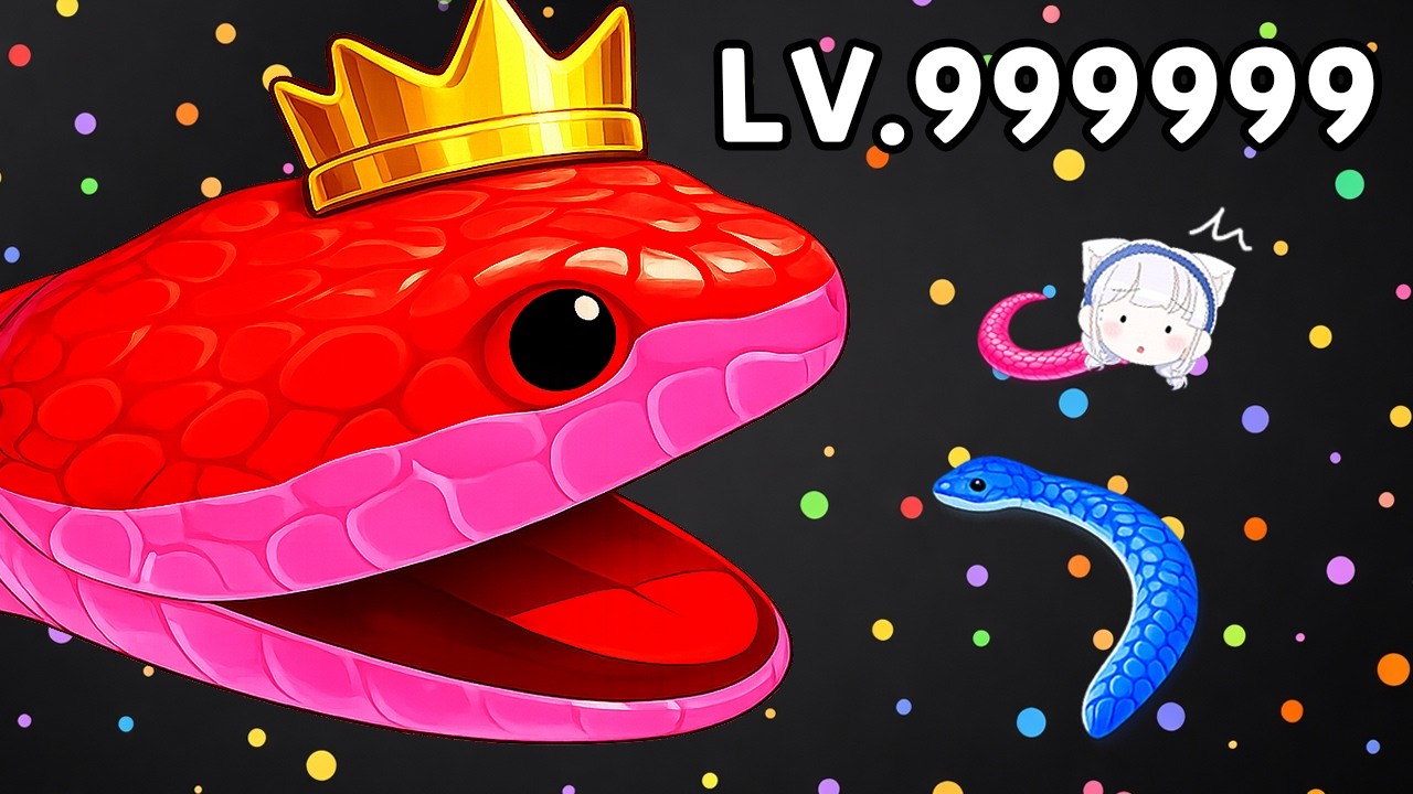 [모바일게임] 작은 뱀이 어디까지 커질까요? 보스 스테이지 도전 | Snake Clash
