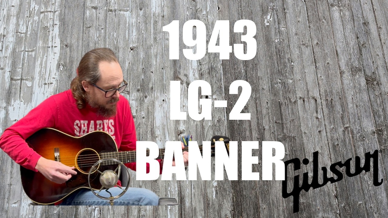 1943 Gibson LG-2 Banner Vintage Acoustic Guitar Demo at GuitarHotline