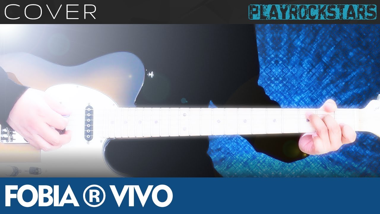 como tocar VIVO en guitarra FOBIA ⭐️ COVER / ACORDES / SOLO / RITMO / TABS