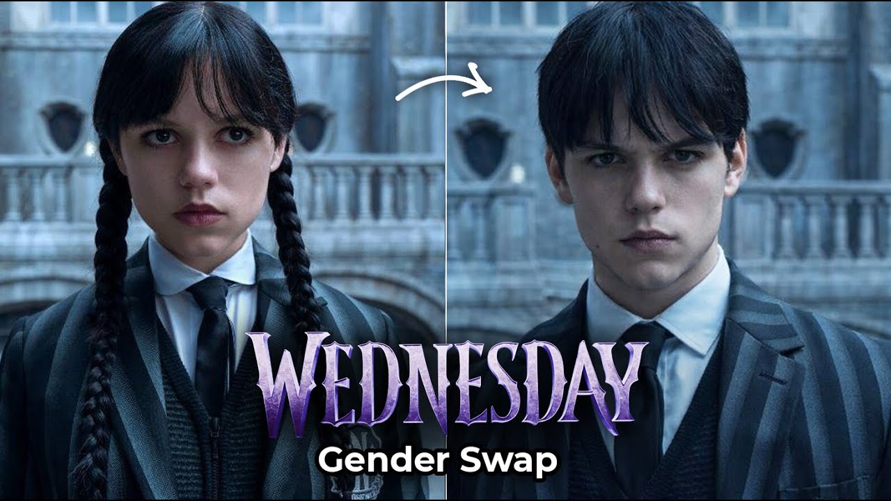 What If Wednesday Swapped Genders? | AI Transformation