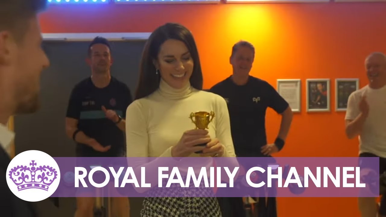 Princess Kate Beats Prince William At Spin Challenge On Leisure Centre Visit