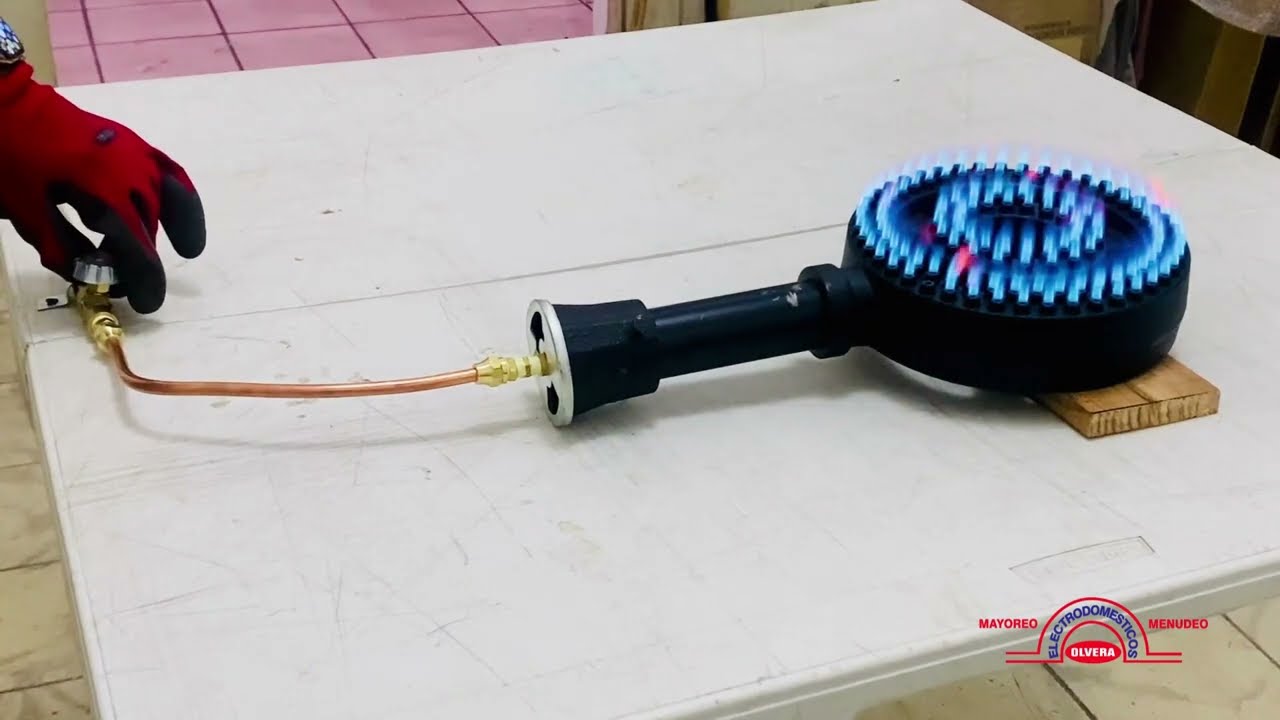 Quemador de gas doble vulcan 20 cm Arol, presentación y funcionamiento.