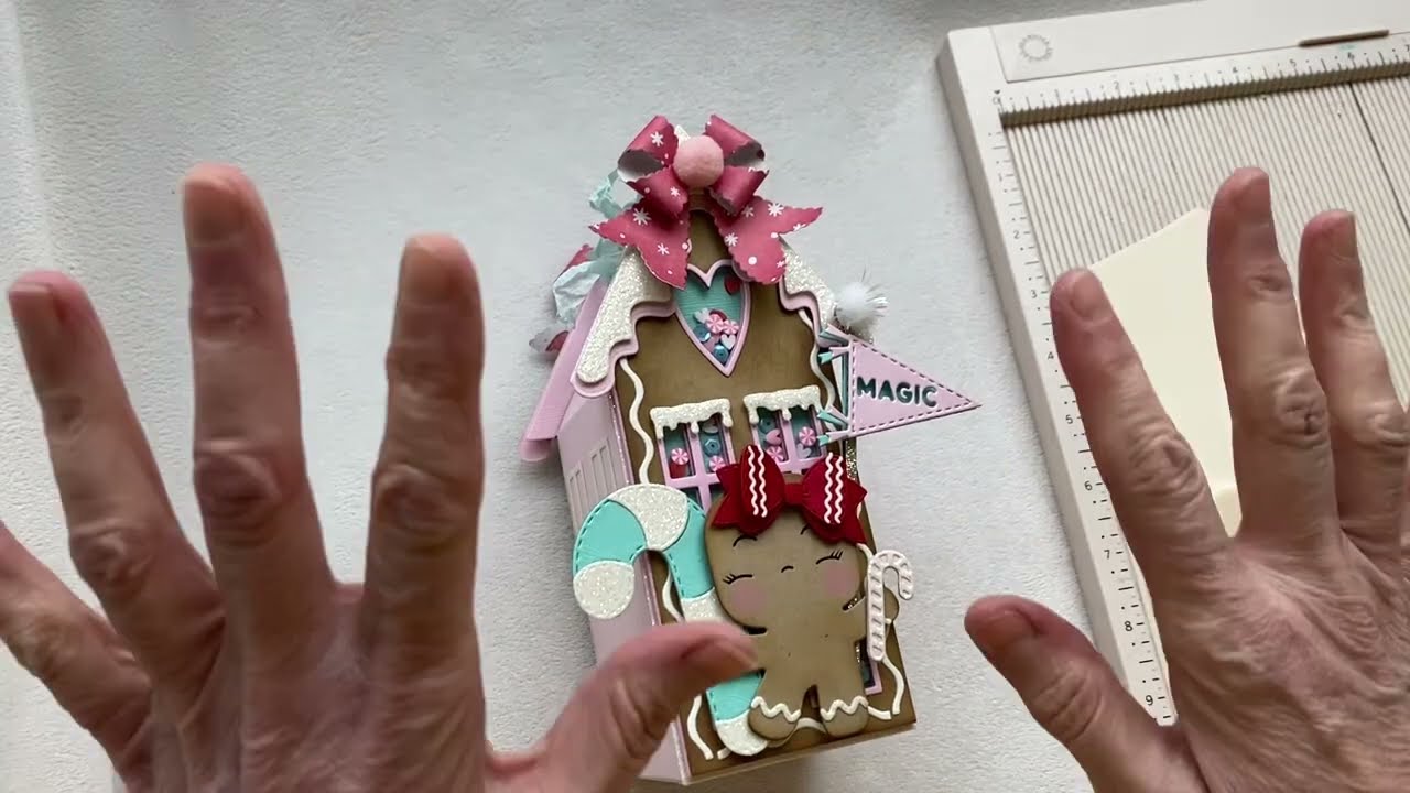 Tutorial for gingerbread house box!! @ScrapDiva29 #scrapdivadesigns