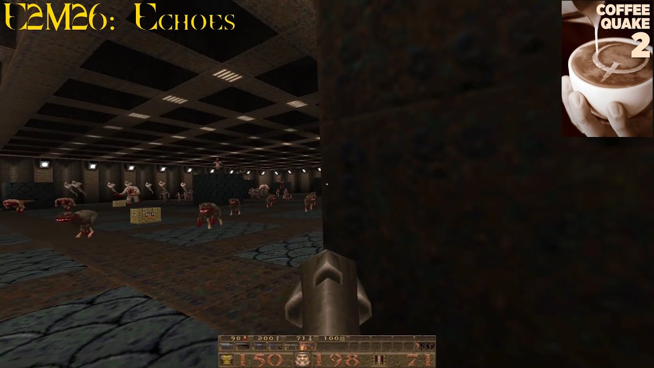 Coffee Quake 2: Double Shot (Normal) - E2M26: Echoes (100%)