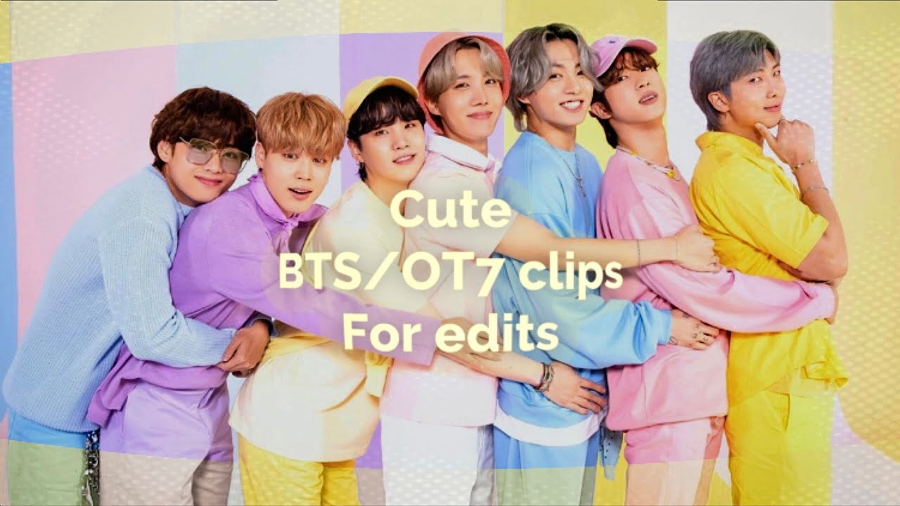 Cute BTS/OT7 clips for edits || 2k resolution