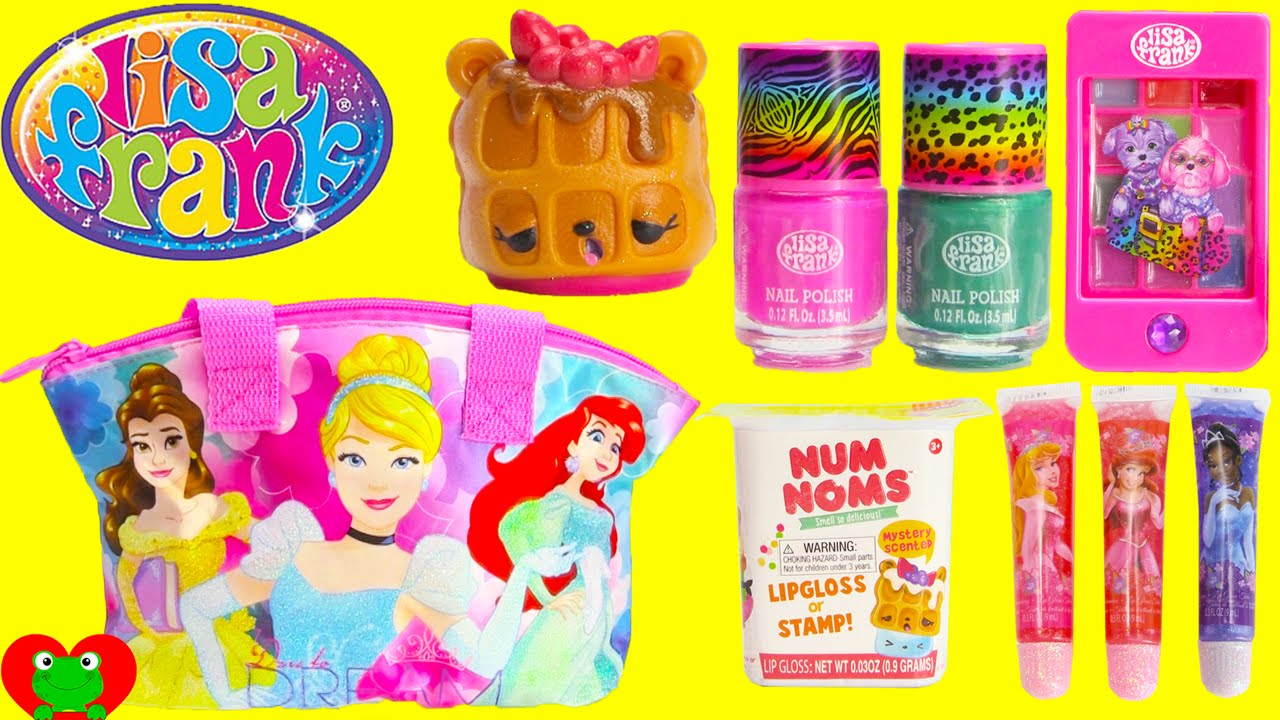 Disney Princess Purse with Lisa Frank Lip Balms Nail Polish Shopkins and More