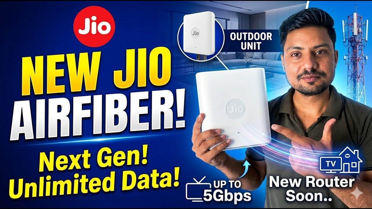 Jio Launch Next Gen Jio AirFiber | New Router Soon.. & Outdoor Unit Unlimited Data