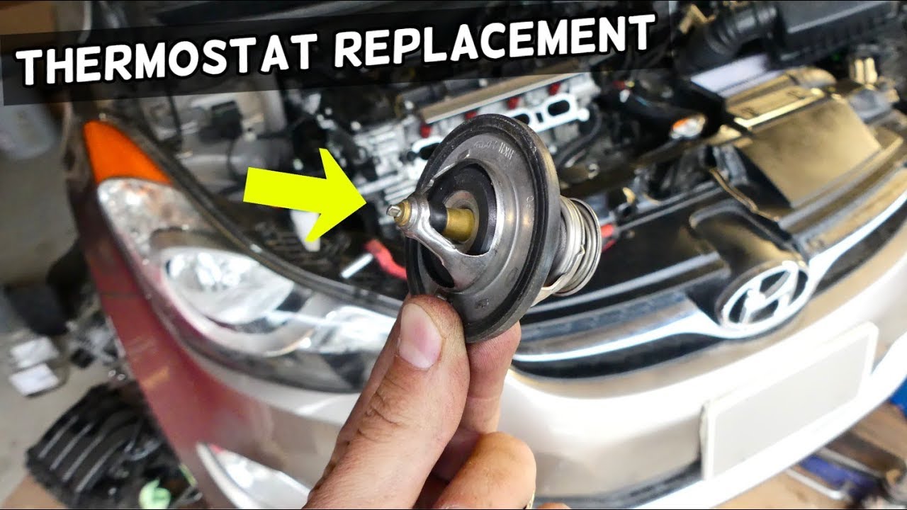 HYUNDAI ELANTRA TUCSON THERMOSTAT REPLACEMENT LOCATION