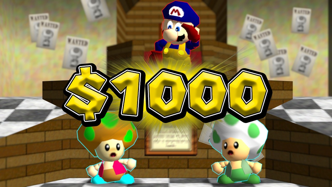 The ULTIMATE $1000 Super Mario 64 Hide and Seek Tag WITH BOUNTY HUNTERS