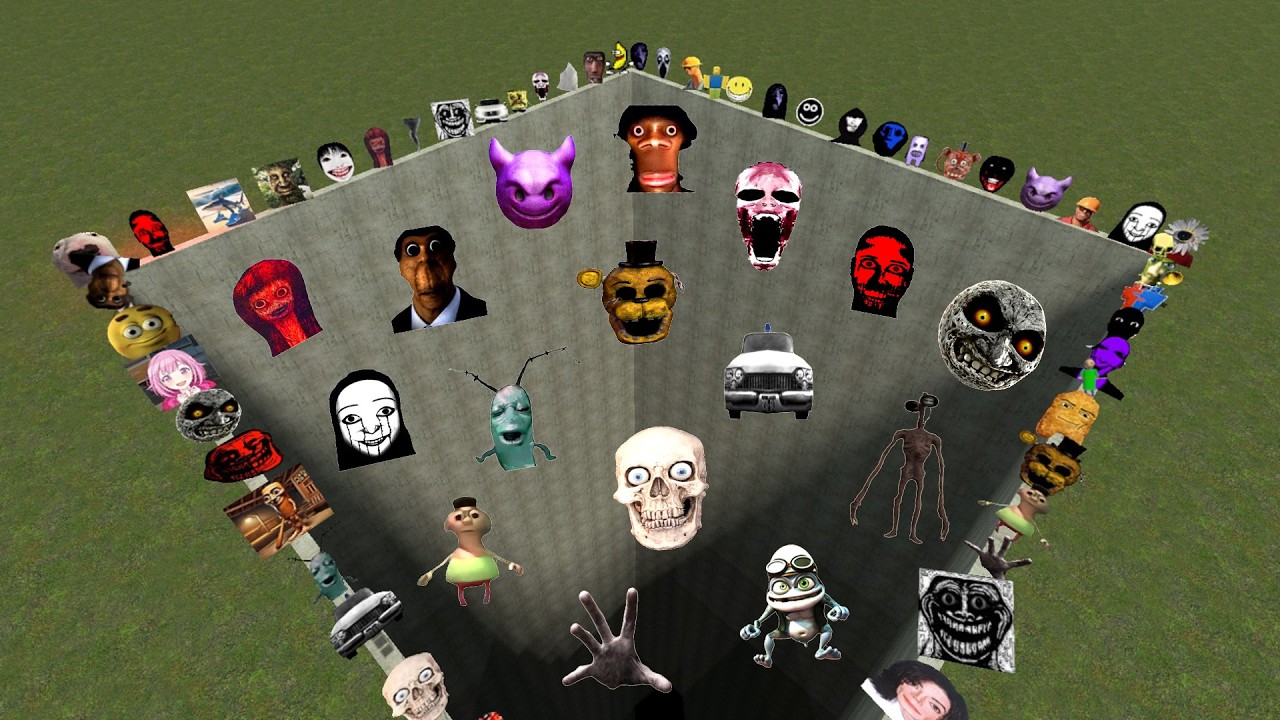Too Much Nextbots And Nico's Nextbots Family FALL INTO HOLE Chasing me in Garry's Mod
