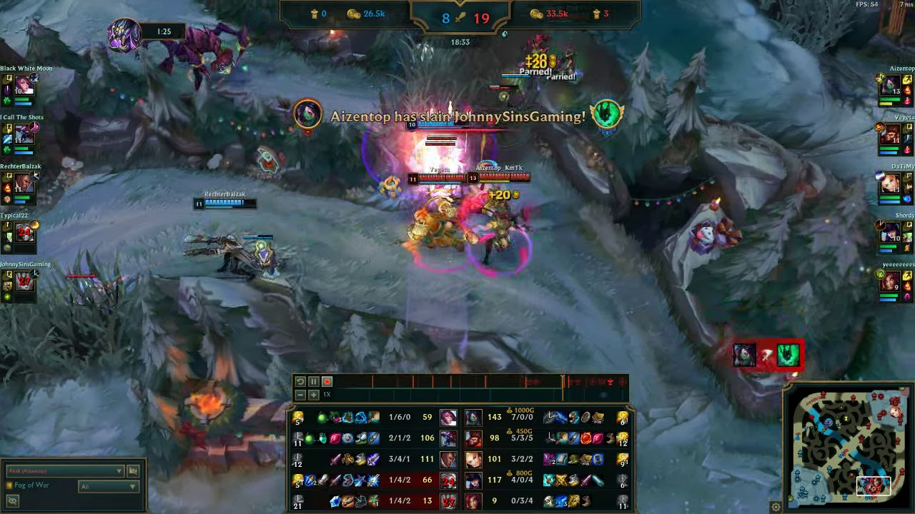 [Aizentop] Akali full Teamfight for guide purposes. Link in Bio