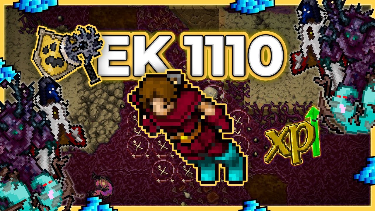 EK 1110 Hunt x4 Rotten Wasteland 31kk/h (200% + prey) - Tibia Hunt [13.13] #tibia #tibiahunt