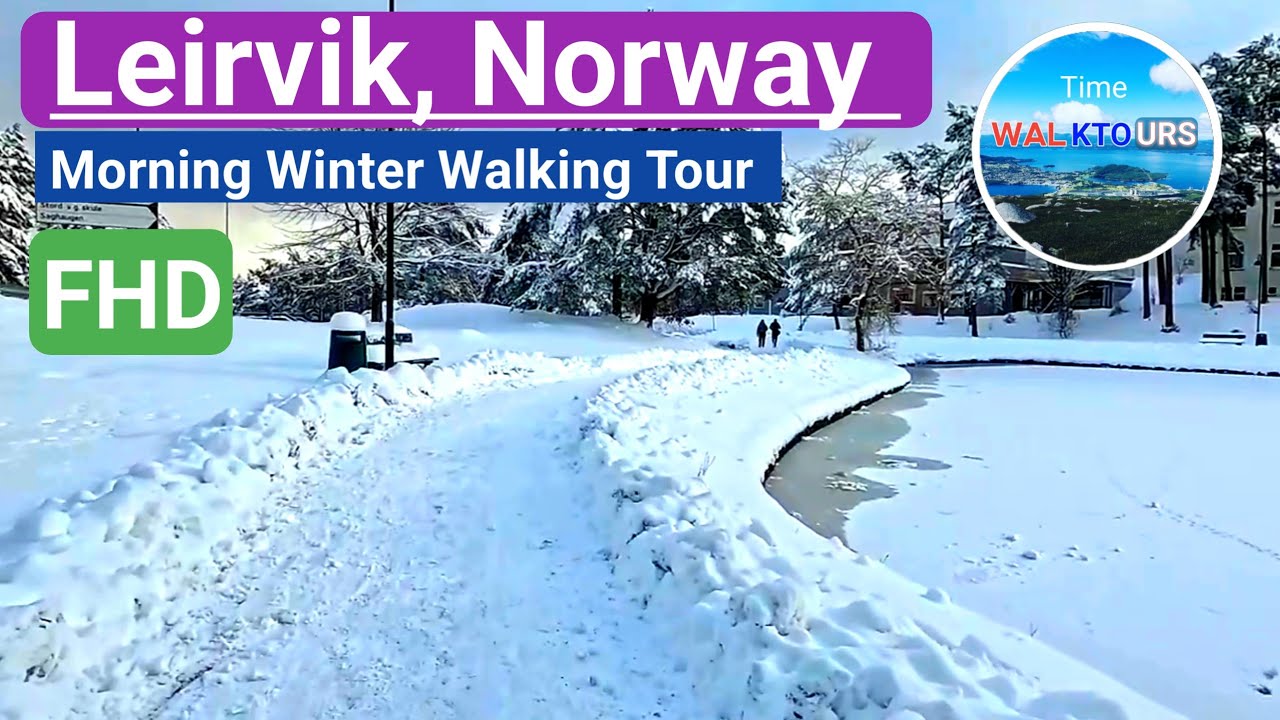 Walking tour, Stord, Norway 🇳🇴 2024- FHD- winter tour.