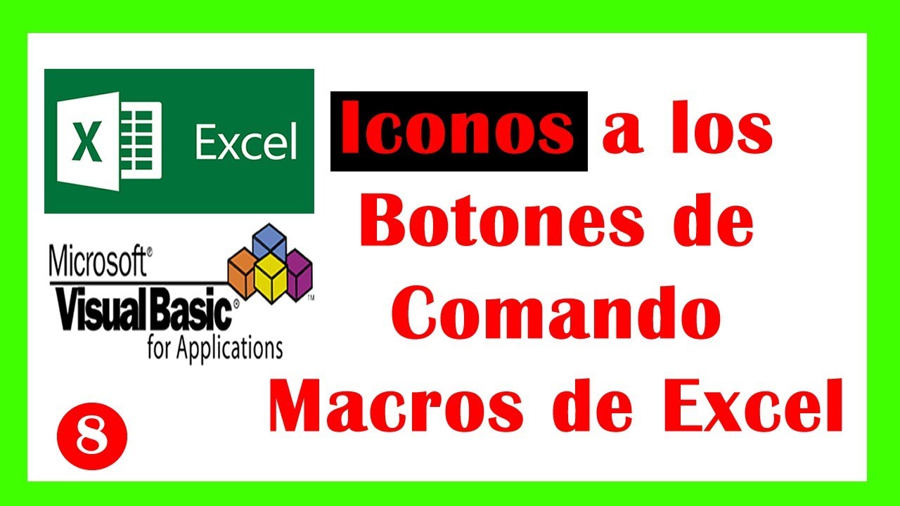 ⭐✅🔴Insertar BOTONES con ICONOS en macros de Excel y VBA