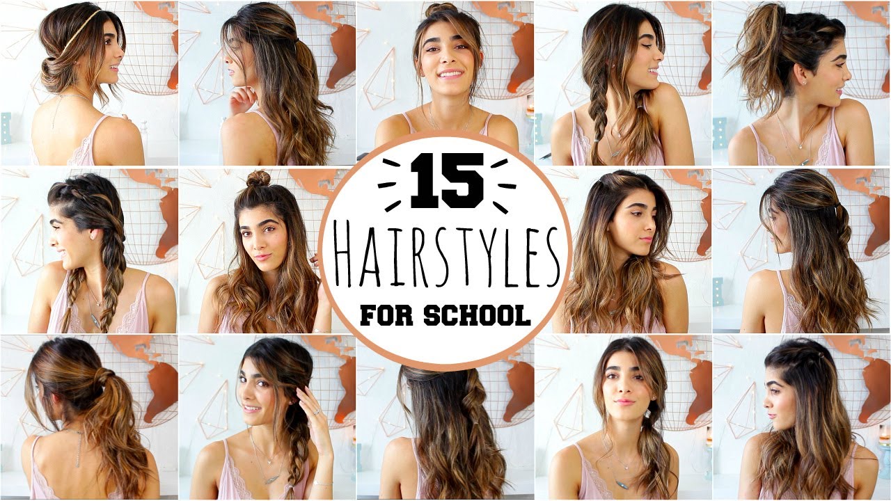 15 HEATLESS HAIRSTYLES FOR SCHOOL