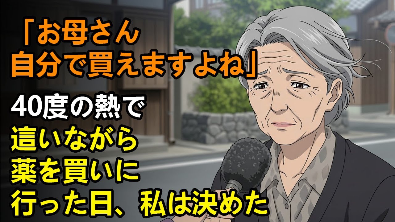 「お母さん、自分で買えますよね」40度の熱で這いながら薬を買いに行った日、私は決めた