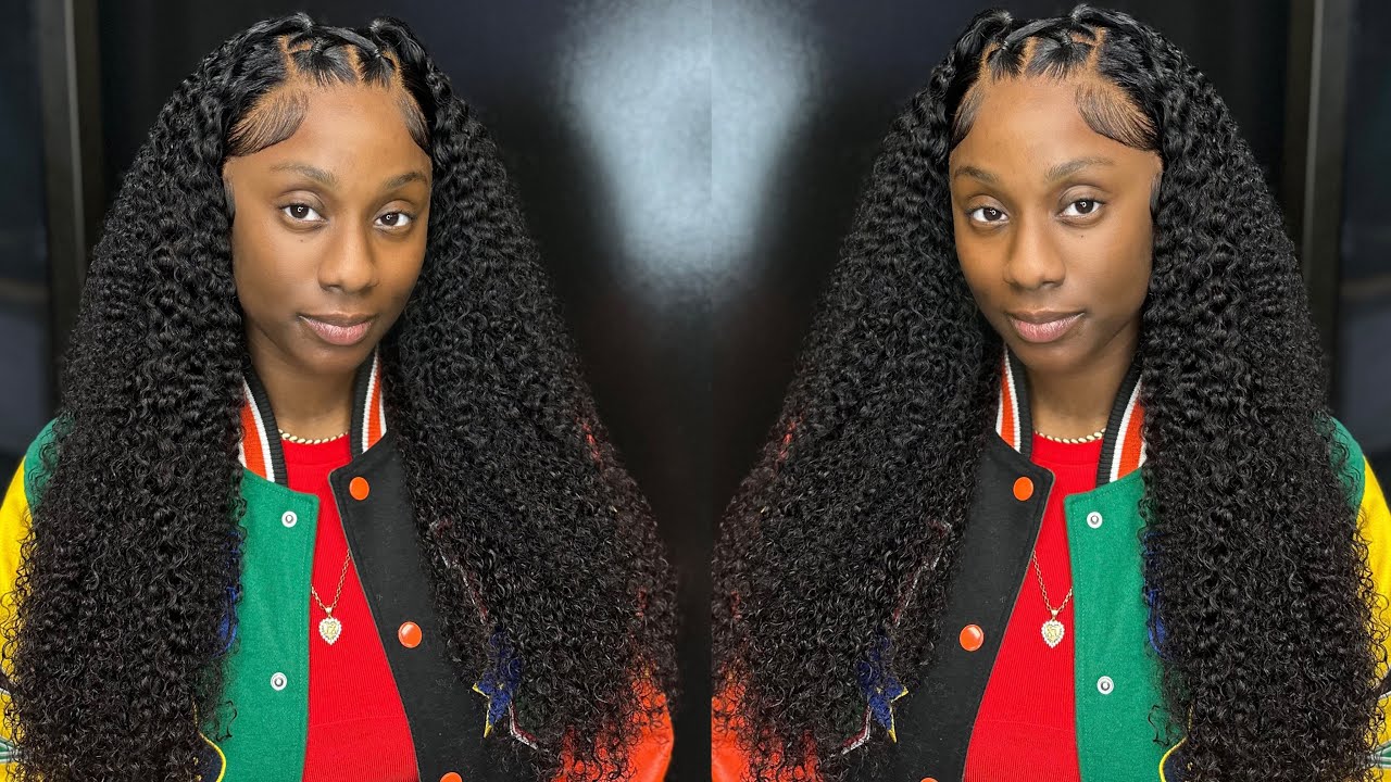 Criss Cross Rubber Band Hairstyle | Wig Install Over Locs | Unice Hair