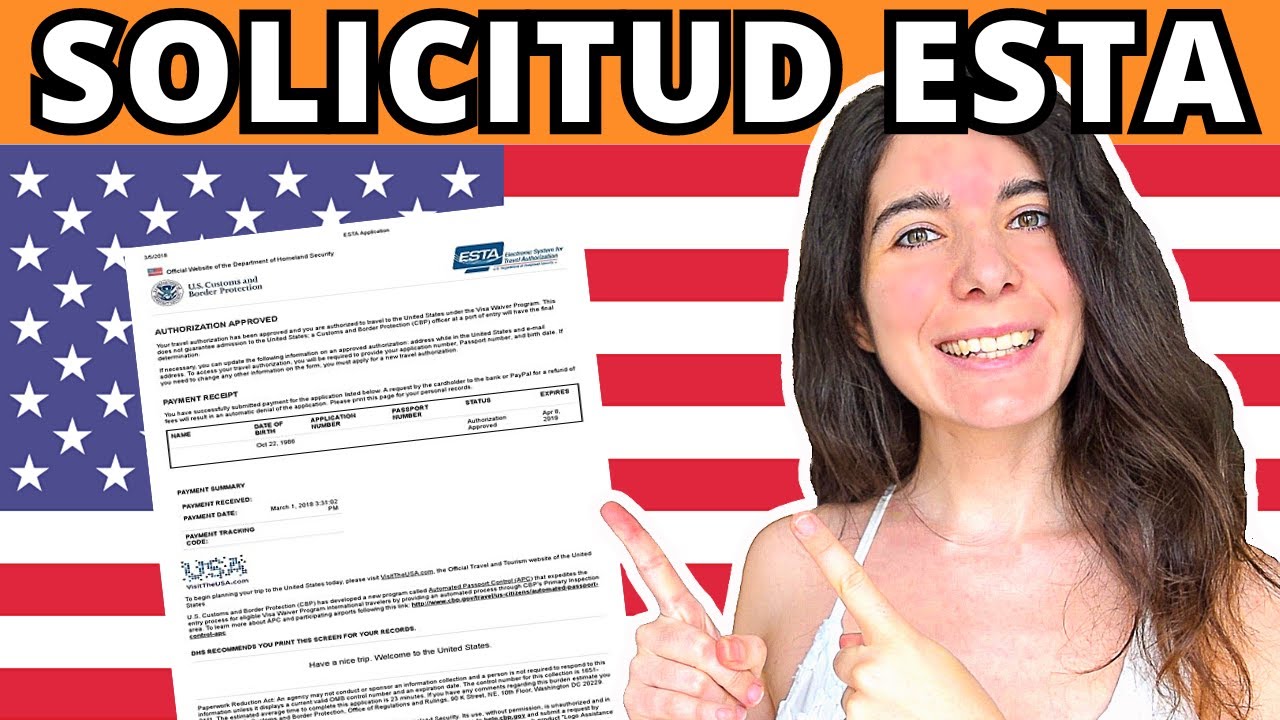 C&oacute;mo SOLICITAR la autorizaci&oacute;n ESTA | ESTADOS UNIDOS ✅✅ Tutorial visado: c&oacute;mo rellenar el formulario
