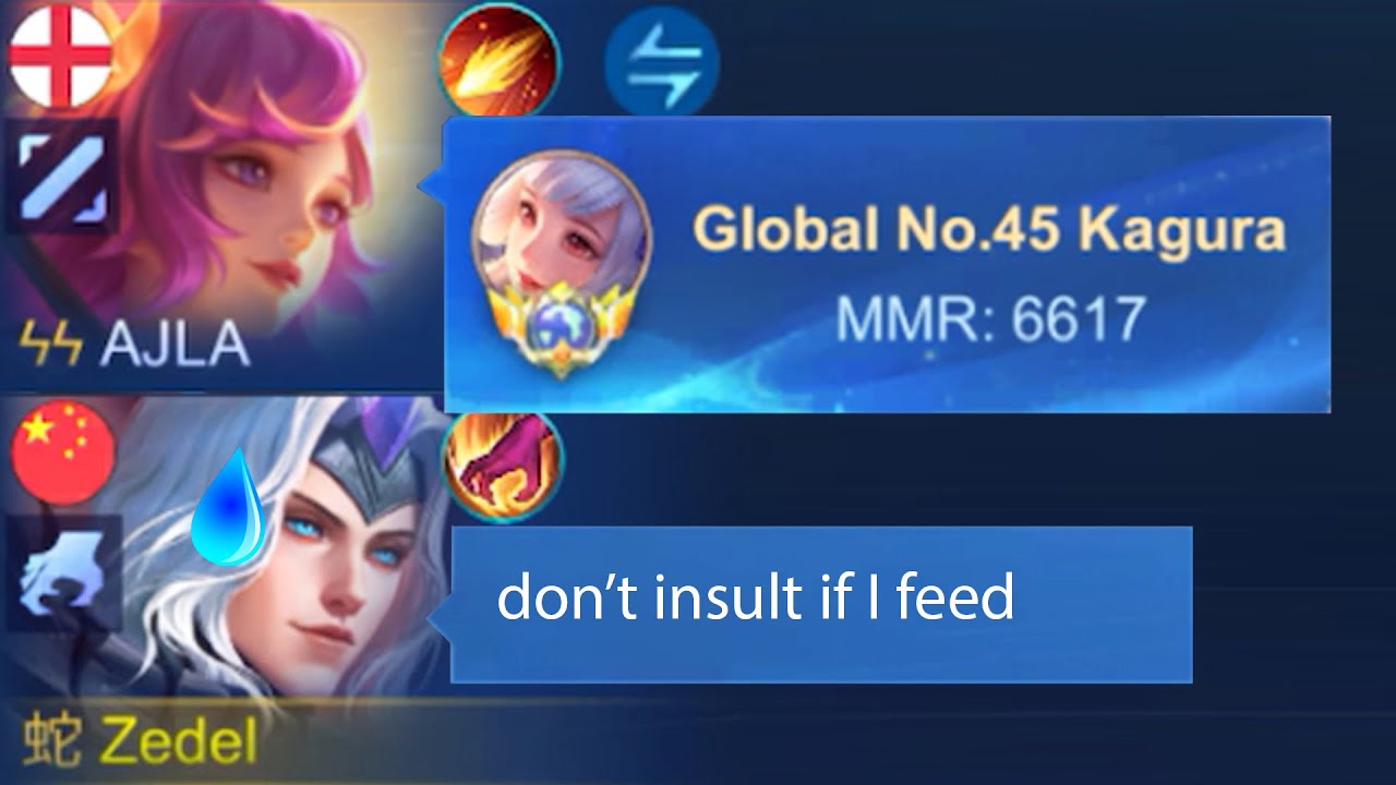 I MET GLOBAL KAGURA IN SOLO RANK GAME, I IMPRESS HER?! 😏(she adds me after)