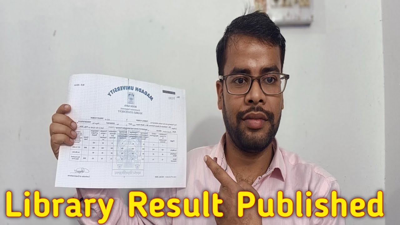 Library Result Published Magadh University!!#blis #libraryscienceeducation