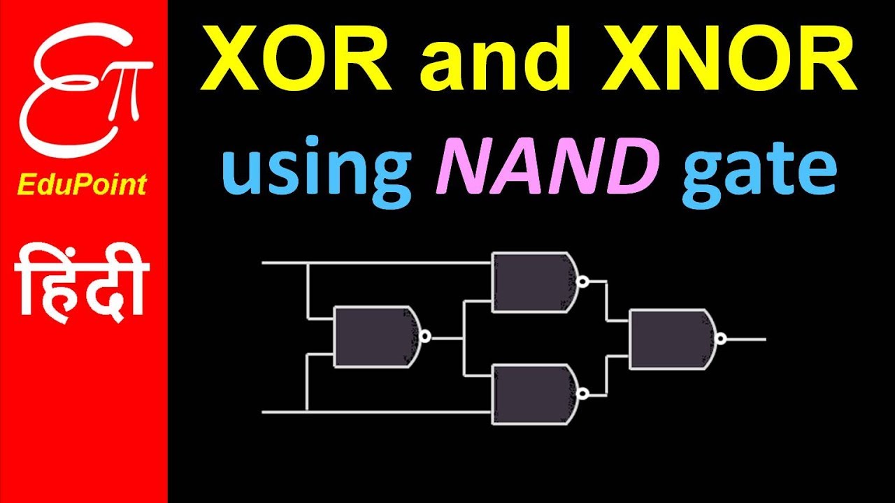 XOR and XNOR using NAND GATE | video in HINDI
