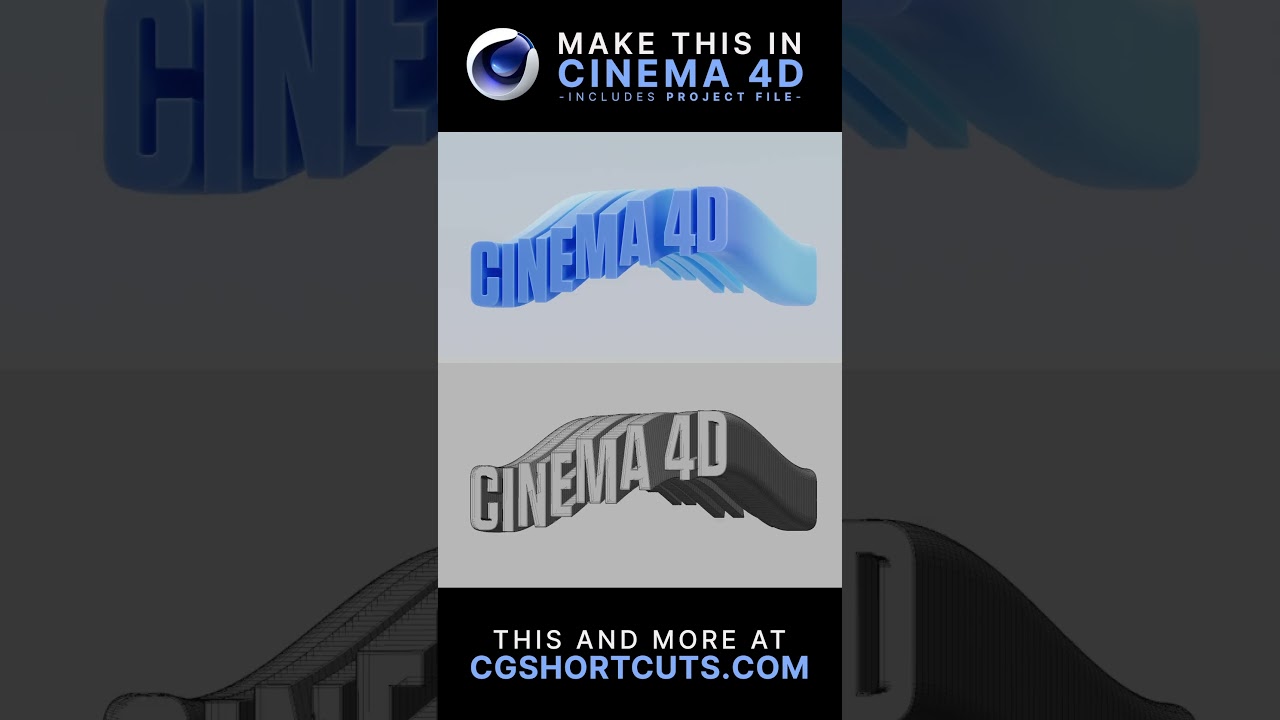 Cinema 4D Wave Text Effect