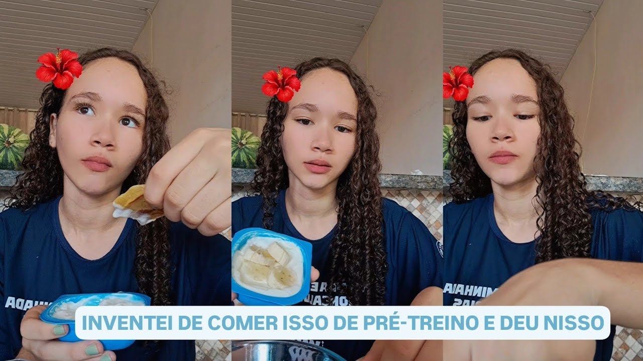 Inventei de comer isso de pre-treino e deu nisso