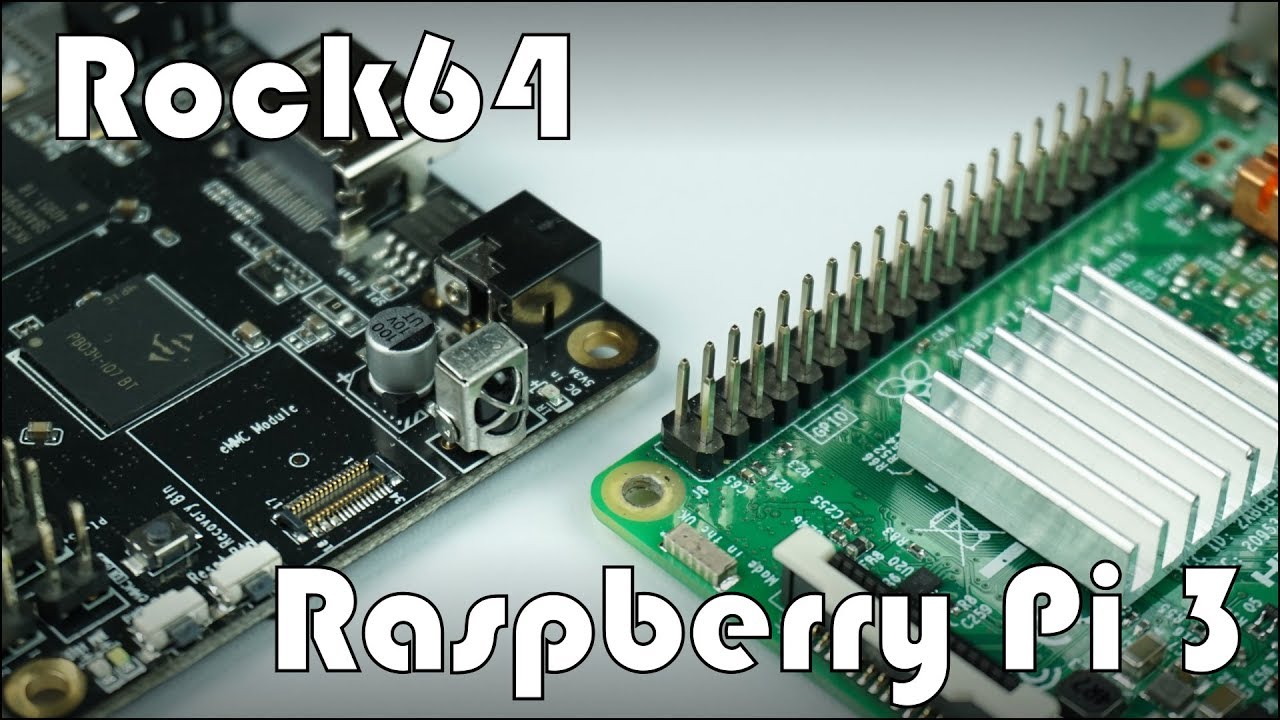 Rock64 VS Raspberry Pi 3:  CPU, WEB, Ethernet, Gimp, KODI, BitTorrent