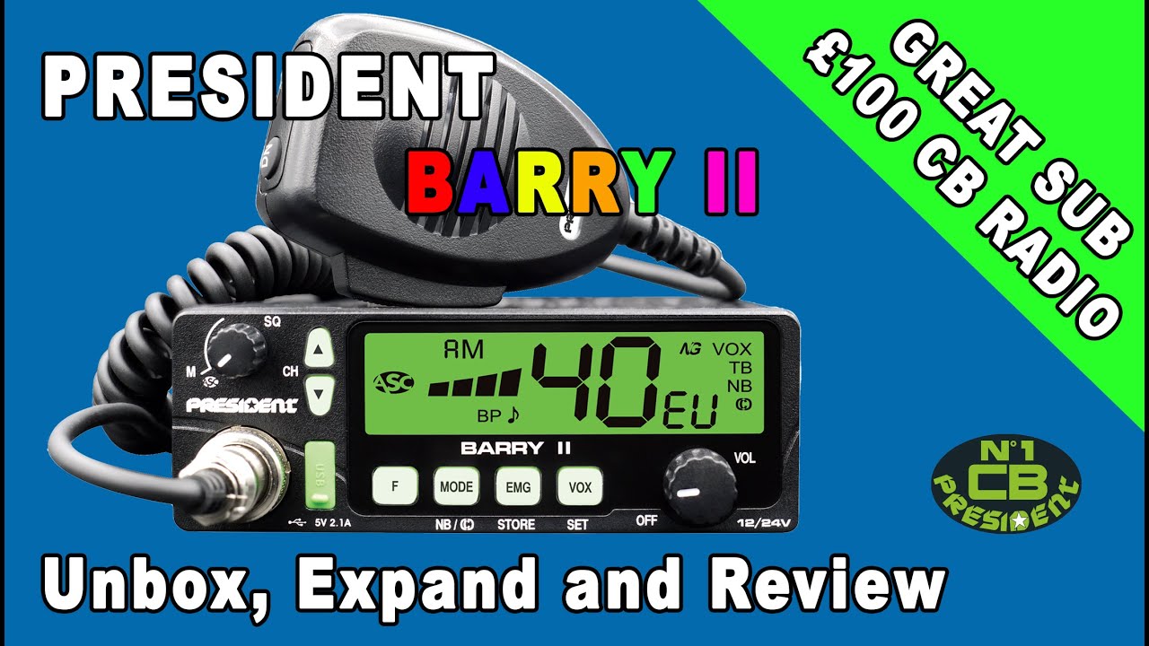 President Barry II CB Radio - Unboxing & Review, Good Features CB 2022