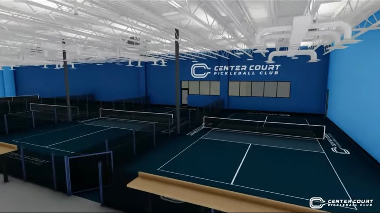 Center Court Pickleball Club Rendering Fly Through