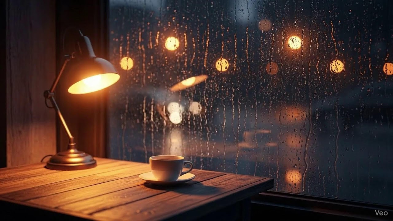 Rainy Night Jazz — Soft Soul Recharge — A Quiet Rainy Refuge