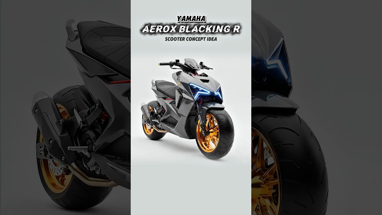 THE KING OF SKUTER MATIC? ?? AEROX BLACK KING R Scooter Concept ‼️ #shorts