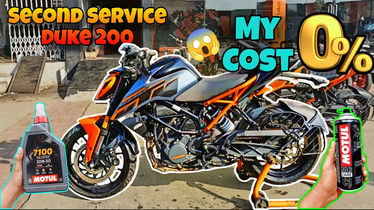 🧰✨ KTM Duke 200 Second Service Experience 😔My 0 Rupees Cost 😱 Full Experience & Tips